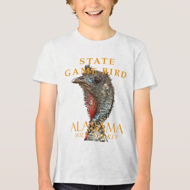 Alabama Territory Game Bird The Wild Turkey Tri-Blend Shirt (Vorderseite)