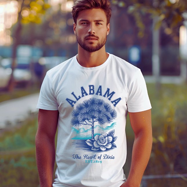 Alabama “The Heart of Dixie” Camellia Flower  T-Shirt (Von Creator hochgeladen)