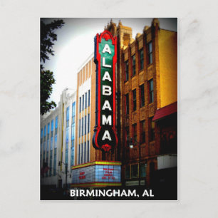 ALABAMA THEATER - BIRMINGHAM, ALABAMA POSTKARTE