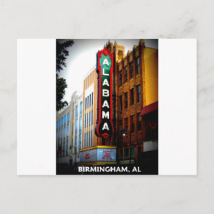 ALABAMA THEATER - BIRMINGHAM, ALABAMA POSTKARTE