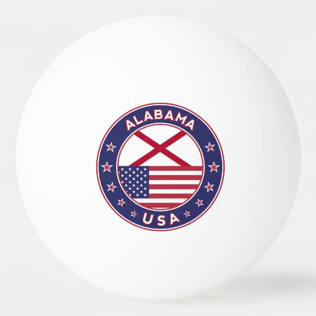 Alabama Tischtennisball (Vorderseite)
