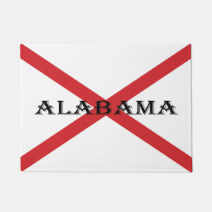 Alabama und Flag Door Mat Fußmatte