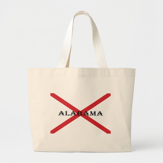 Alabama und Flag jtcnt Jumbo Stoffbeutel (Vorne)