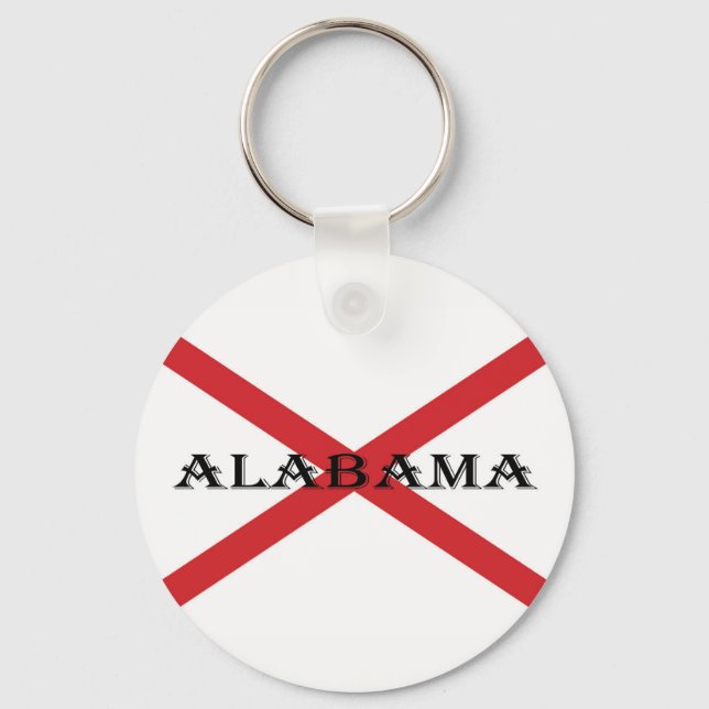 Alabama und Flag kccn Schlüsselanhänger (Vorderseite)