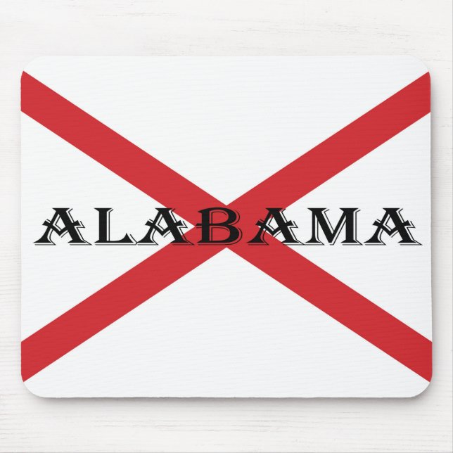 Alabama und Flaggen Mousepad (Vorne)