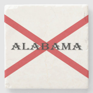 Alabama und Flaggenküste Steinuntersetzer