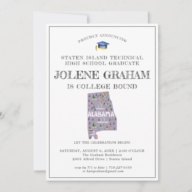 Alabama | Uni Bound Graduation Party (Vorderseite)