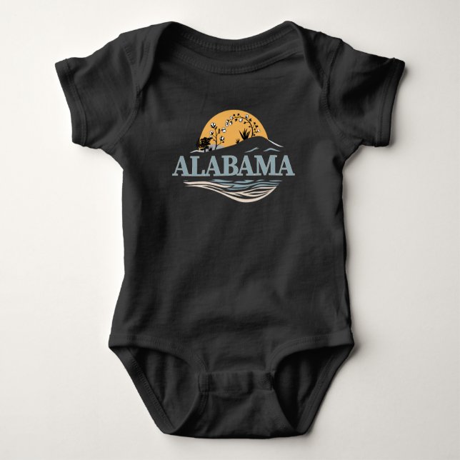 Alabama USA Baby Strampler (Vorderseite)