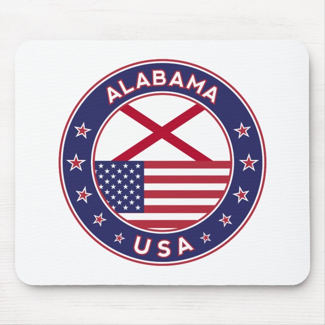 Alabama, USA Staaten, Alabama T - Shirt, Alabama Mousepad (Vorne)