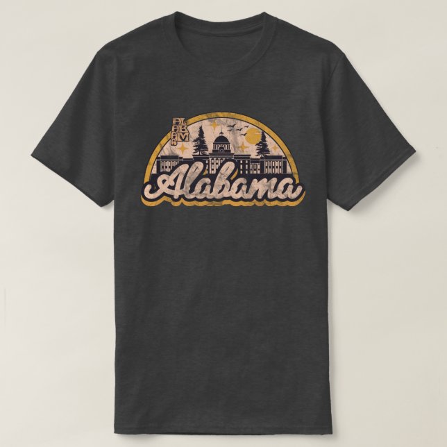 Alabama Vintag Style T-Shirt (Design vorne)