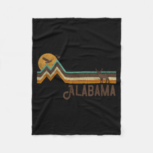 Alabama Vintage Männer Frauen 70er Grafik Kunst Fleecedecke