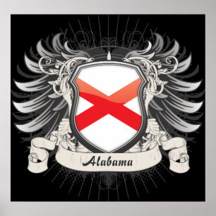 Alabama Wappen Poster