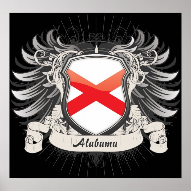 Alabama Wappen Poster (Vorne)
