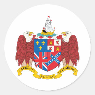 Alabama-Wappen Runder Aufkleber