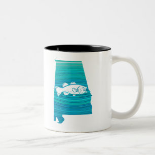 Alabama Wave Fishing Zweifarbige Tasse