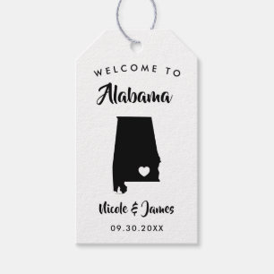 Alabama Wedding Welcome Bag Tags für Hotelgäste Geschenkanhänger