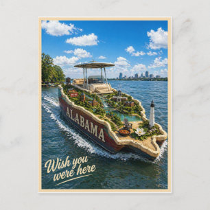 Alabama Wish You Were Here State-Serie Postkarte