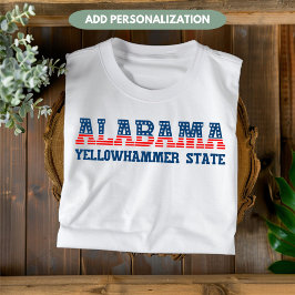 Alabama Yellowhammer Staat Patriotic Custom T-Shirt