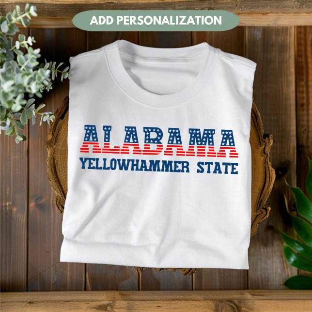 Alabama Yellowhammer Staat Patriotic Custom T-Shirt (Von Creator hochgeladen)