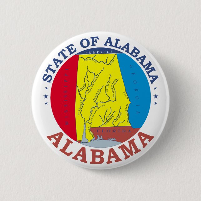 Alabama-Zeichen Button (Vorderseite)