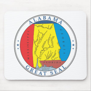 Alabama-Zeichen Mousepad