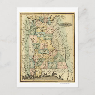 AlabamaPanorama Karte Alabama