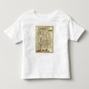 AlabamaPanoramic MapAlabama Kleinkind T-shirt