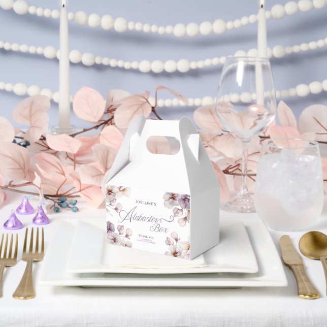 Alabaster Box Birthday Favor Box Geschenkschachtel (Hochzeit)