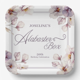 Alabaster Box Birthday Pappteller