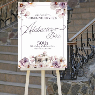 Alabaster Box Birthday Welcome Poster