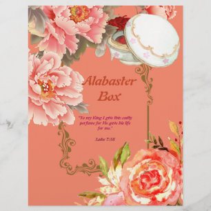 Alabaster Box Gedicht Personalisiertes Papier