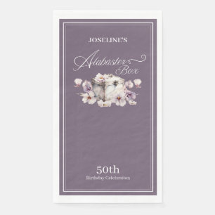 Alabaster Box Lila Geburtstag Serviette