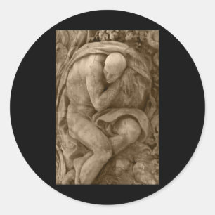 Alabaster Carving Valencia Farbsticker Runder Aufkleber