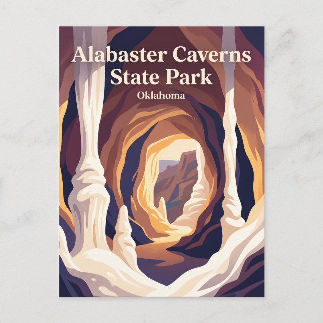 Alabaster Caverns State Park Oklahoma Postkarte (Vorderseite)