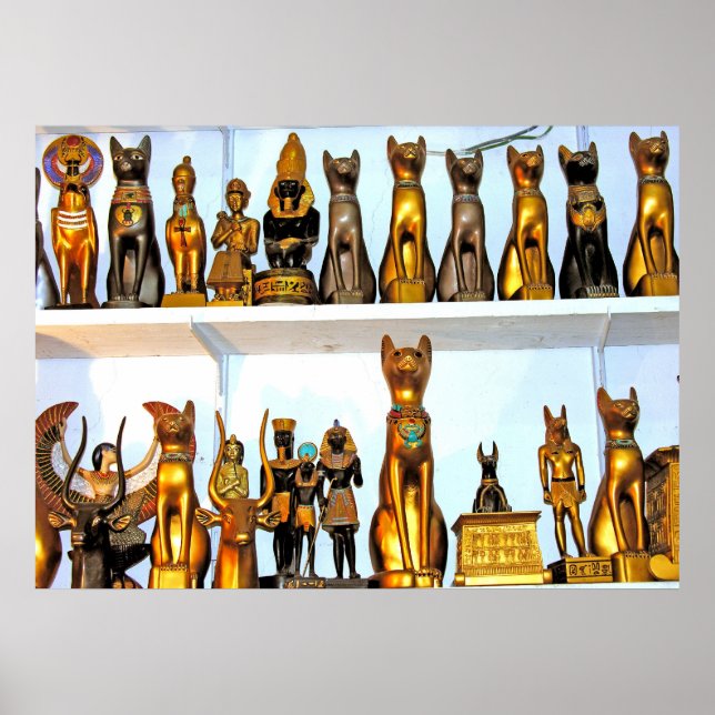 Alabaster Egyptian Figurines(1) Poster (Vorne)