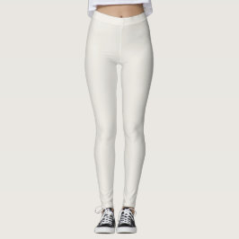 Alabaster Einfache Farbe Leggings