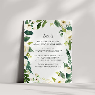 Alabaster Guest Information Card Begleitkarte