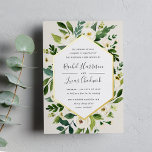 Alabaster | Hochzeitsarbeiten mit weißem Blumenrah Folieneinladung<br><div class="desc">Unsere Hochzeitseinladung Alabaster umgibt Ihre Hochzeitstage-Details mit einem modernen geometrischen Rahmen aus bemalten Aquarellen,  botanischem Blattwerk und Blume aus Rosen und Pinien. Die goldene Folie rundet das Design für einen luxuriösen Look ab.</div>