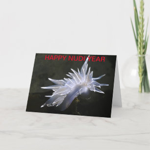 Alabaster NudiBranchenkarte - Neujahr Feiertagskarte