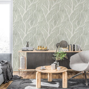 Alabaster Sage Tree Branches Tapete