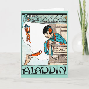 Aladdin chinesische Vintage-Magie-Laterne  Karte