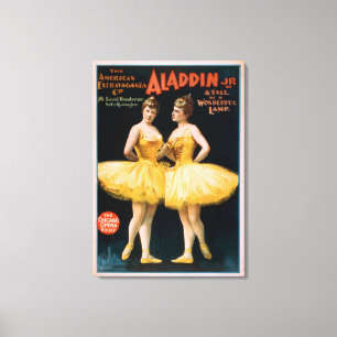 Aladdin jr.-Geschichte eines wunderbaren Leinwanddruck