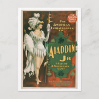 "Aladdin Jr" Vintages Theater Postkarte