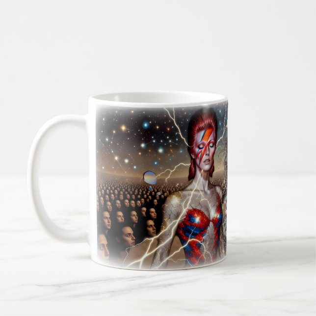 Aladdin Sane Cosmic Lightning Sternenmeer Tasse (Links)
