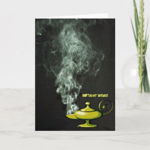 Aladdin's Lamp Birthday Card Karte