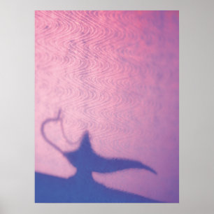 Aladdin's Lamp Pink und Lila Poster