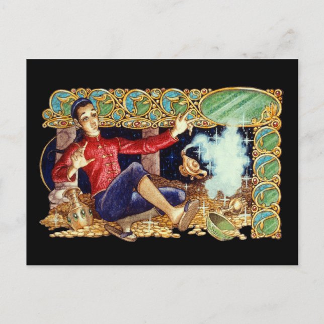 Aladdin's Lamp Postcard Postkarte (Vorderseite)