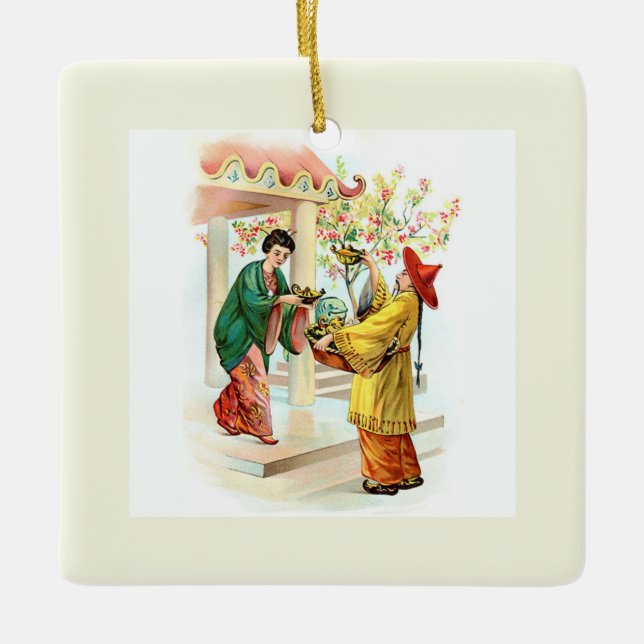 Aladins Lampe Keramikornament (Vorderseite)
