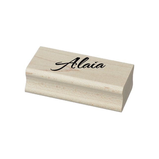 Alaia Name Cursive Script Schriftart Gummistempel (Stempel)
