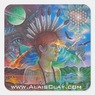 Alais Clay - Ende eines Zeitenaufklebers Quadratischer Aufkleber